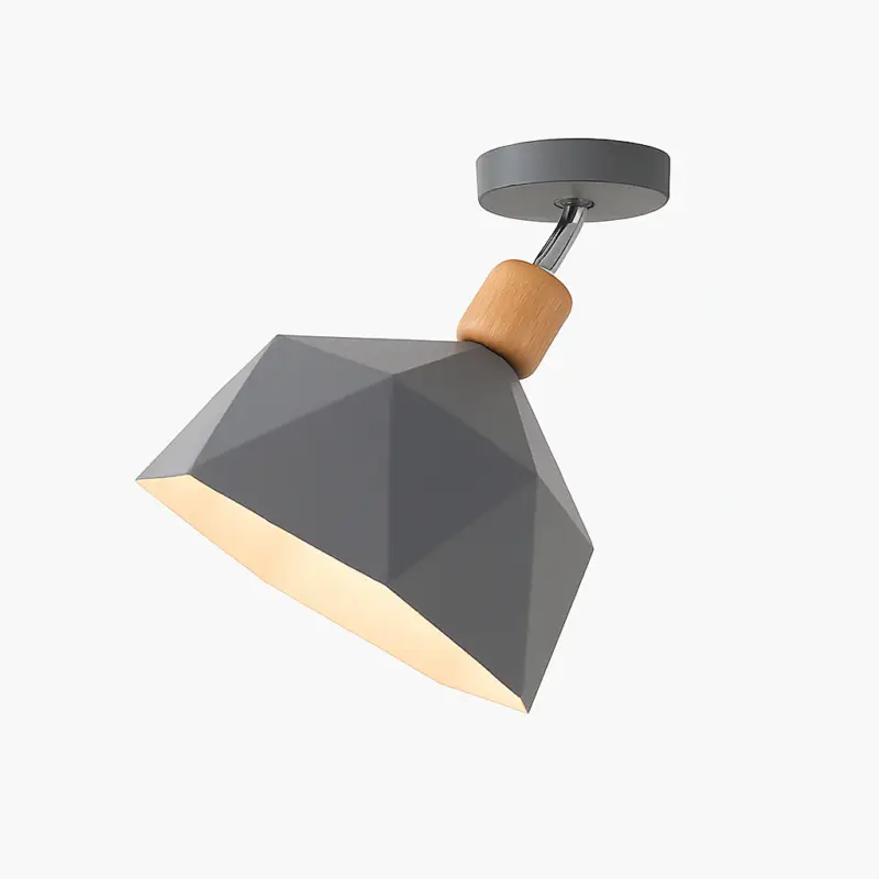 Pas Cher Modern led ceiling light with metal shade garino