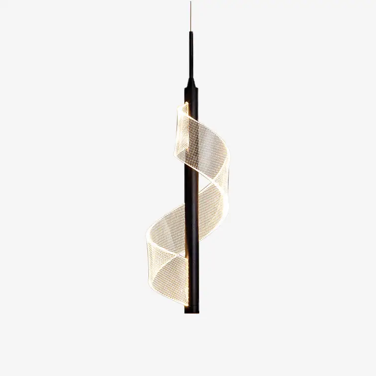 Minimalist led designer pendant light with wave effect steal Achetez Aujourd'hui