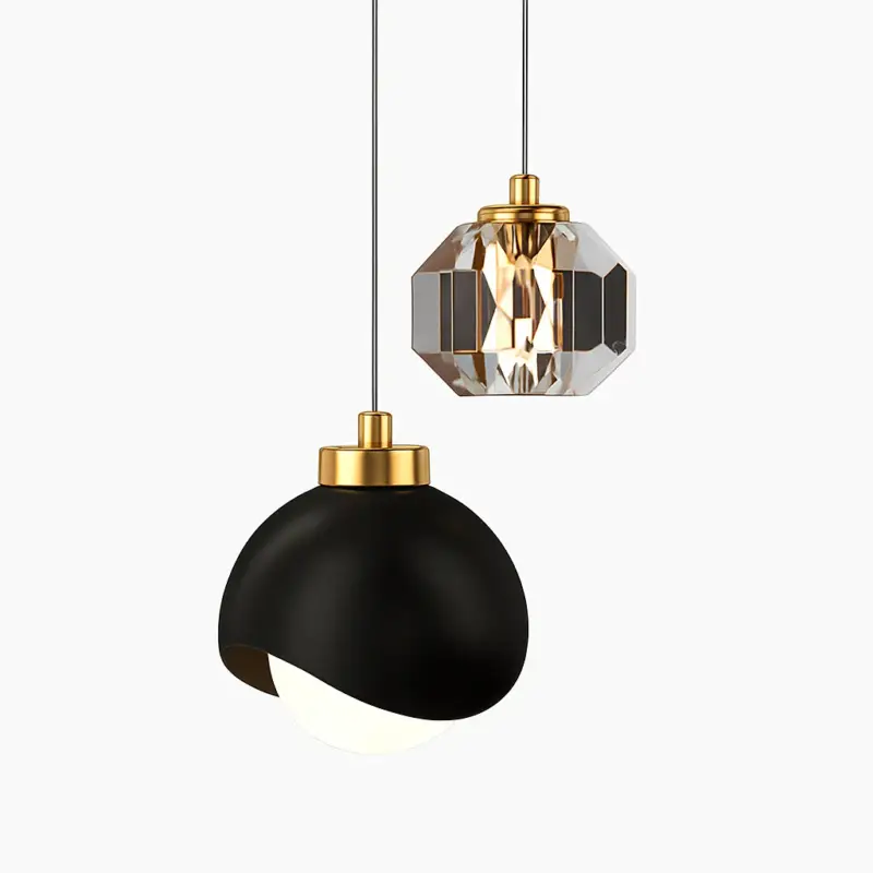 Thea double light source led designer pendant light Prix Bas