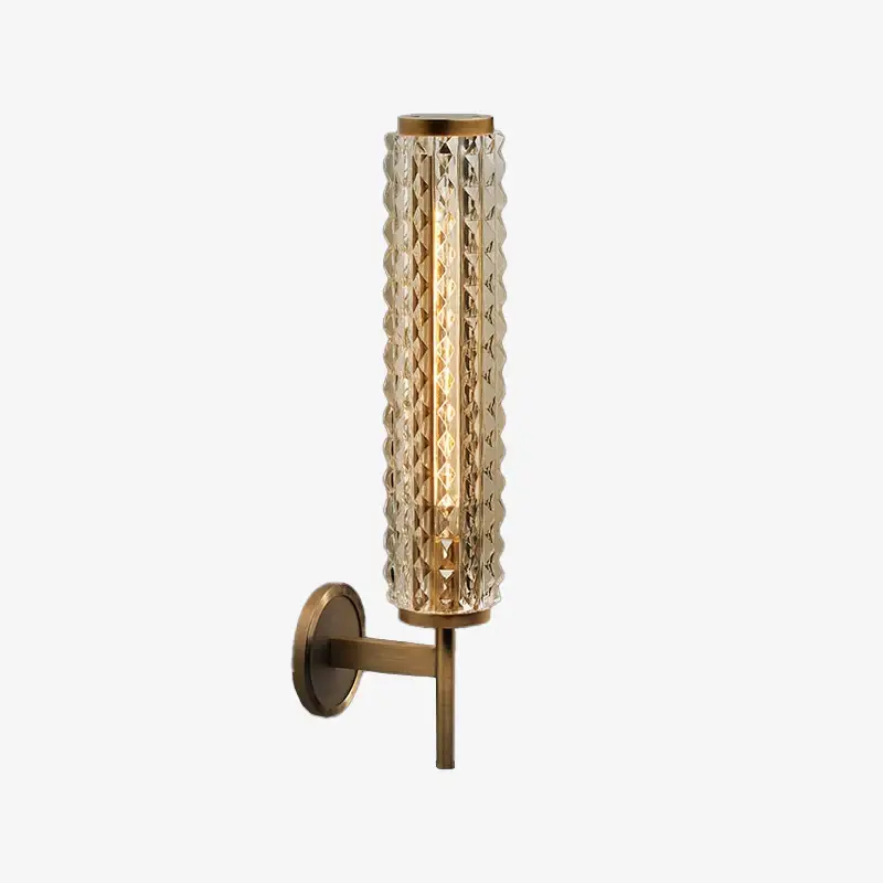 Nouvelle Collection Furla gold brass and glass wall light