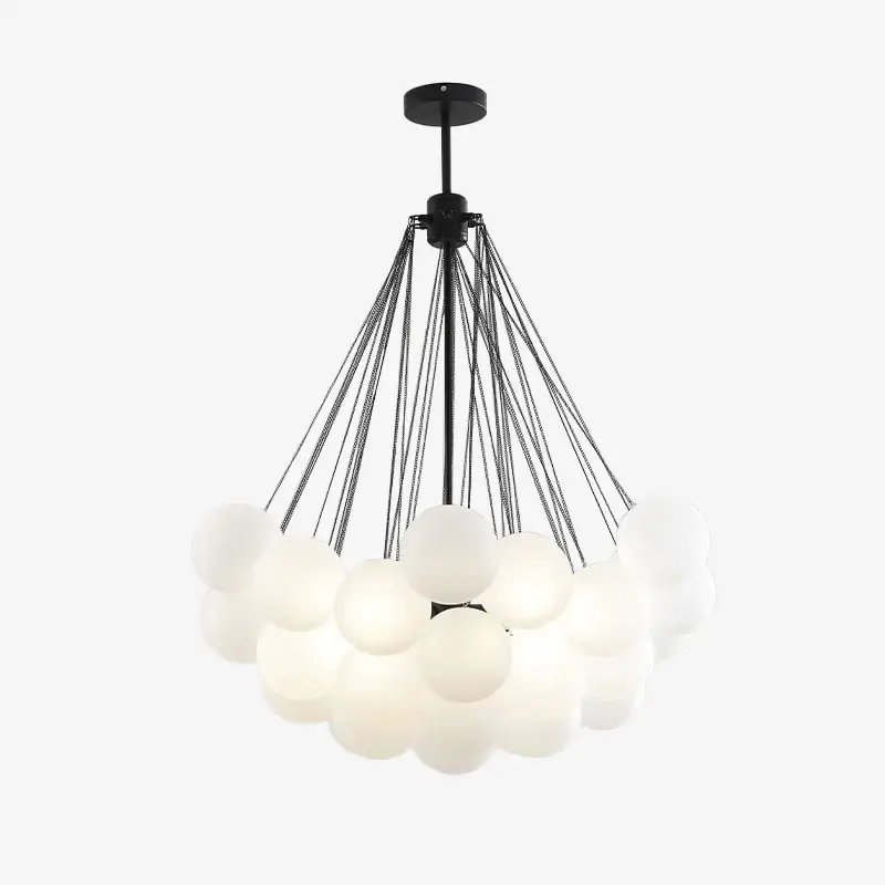Livraison Express Designer chandelier with multiple glass spheres triz