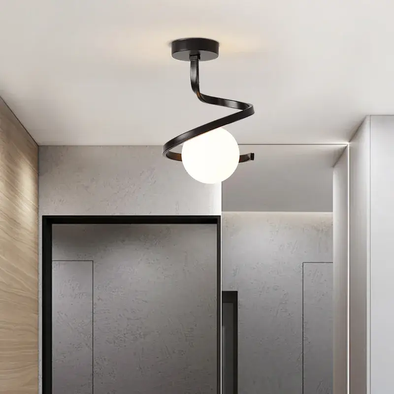 Bon Marché Nordic glass globe led ceiling light