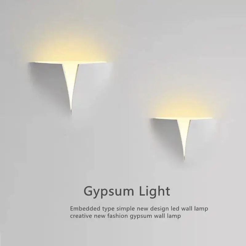 Creative gypsum led wall light for hotel and hallway Prix Réduit