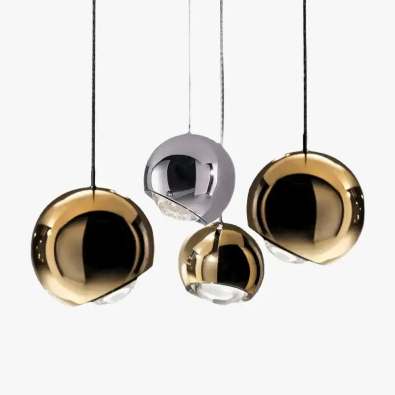 Rotating gold chrome led pendant light ideal for bar, restaurant or... Prix Bas