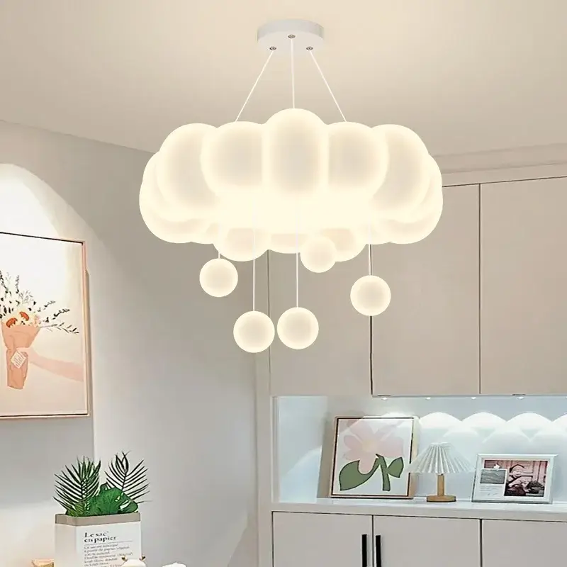 Remote control dimmable star globe pendant lampshade chandelier Populaire