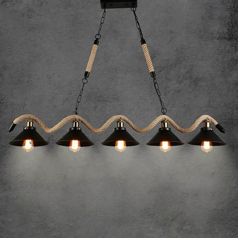 Top Vente Retro industrial style chandelier modern string lamp for indoor lig…