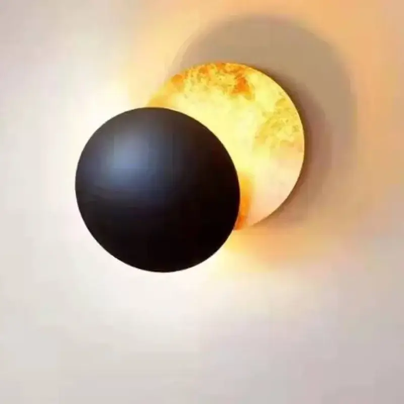 Haute Qualité Modern round wall light eclipse decorative wall lamp