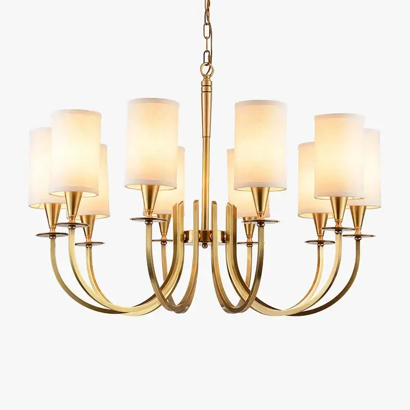 Marque Nordic american country style copper chandelier for lighting