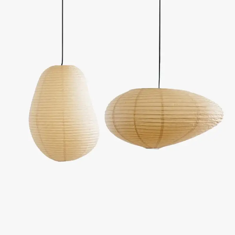 Wabi sabi japanese style isamu noguchi decorative led pendant light Nouvel Arrivage