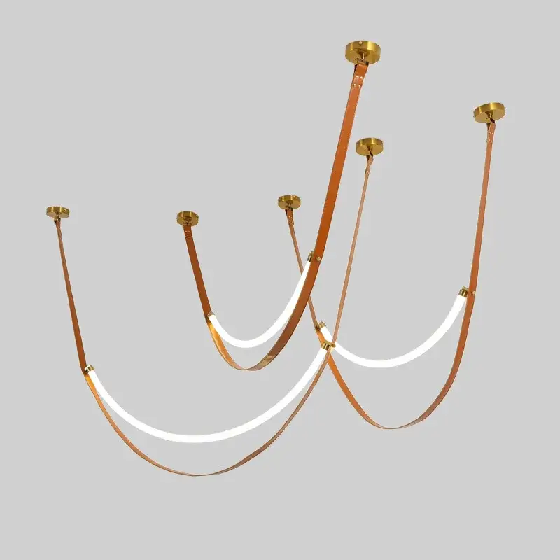 Réduction Italian designer pendant light with led tube lamp