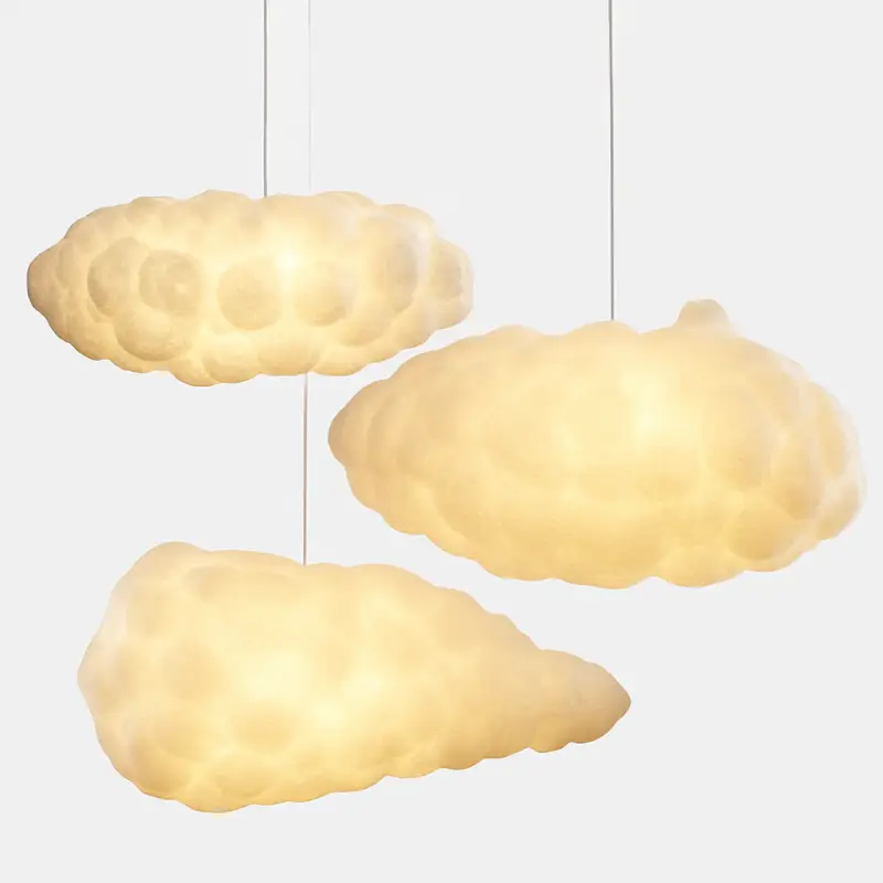 Modern floating cloud led chandelier for restaurant Offre Exclusive