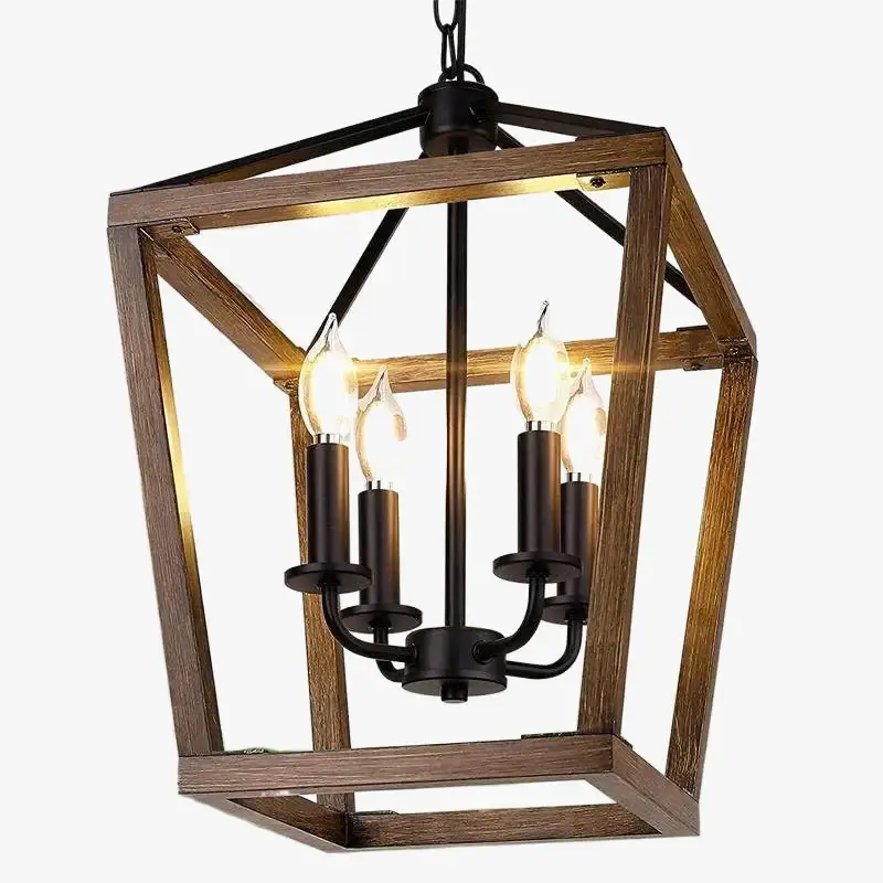 Prix Réduit Retro american birdcage chandelier industrial modern lighting
