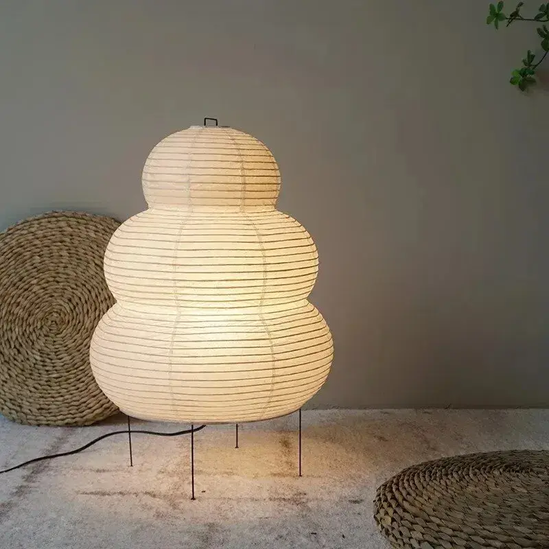 Quantité Limitée Japanese-style led rice paper table lamp, noguchi three-tone light ...