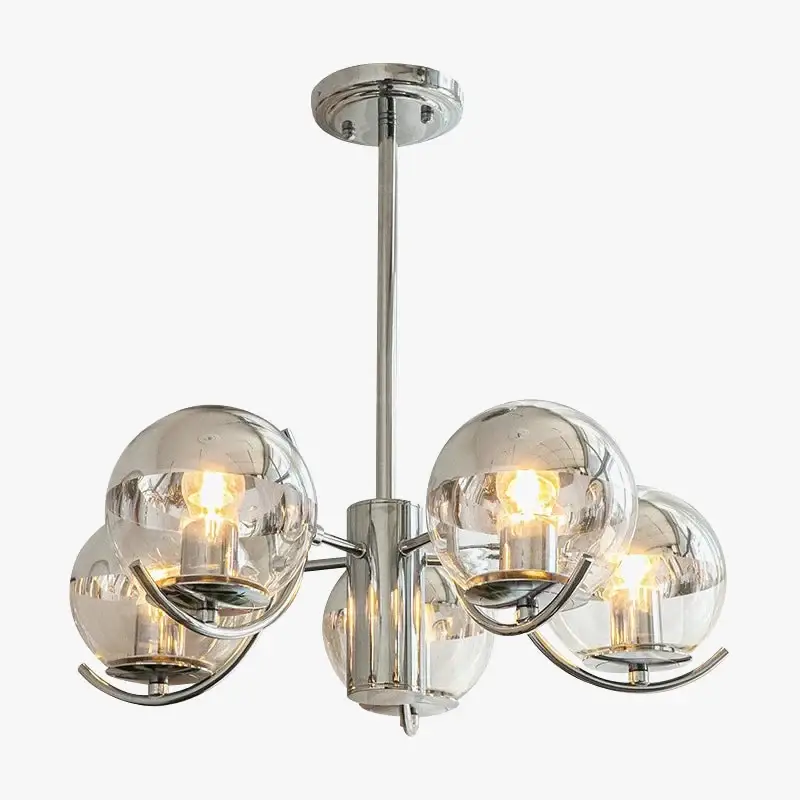 Chrome glass designer led chandelier for home decor Acheter En Ligne