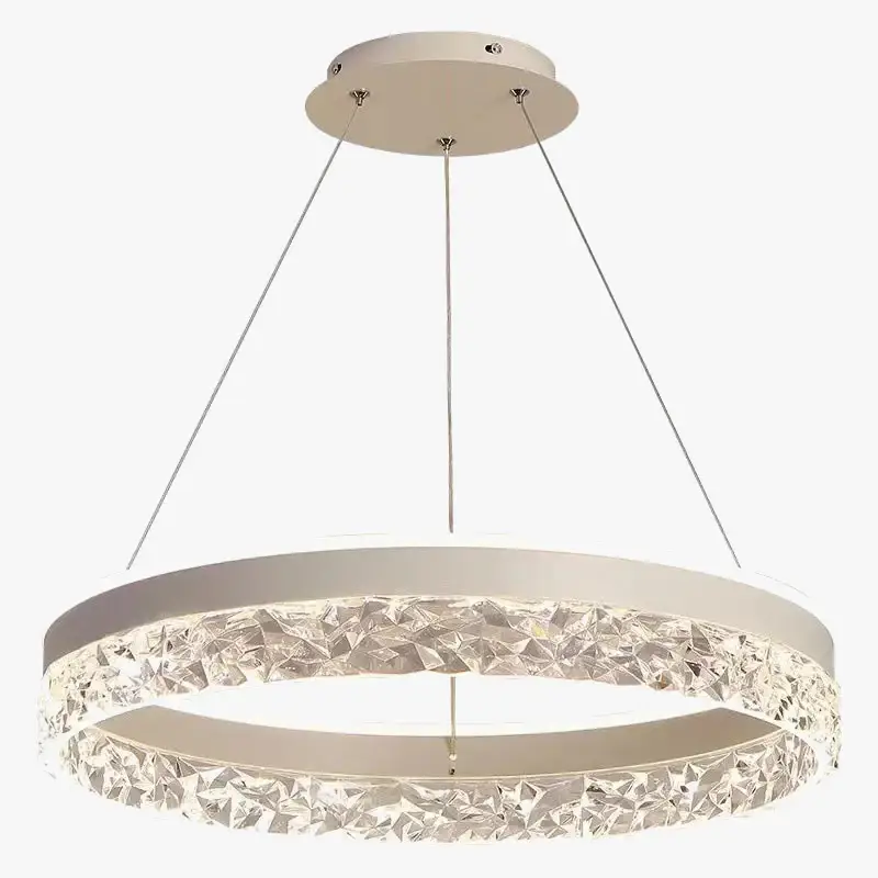 Simple round led circular chandelier with decorative remote control Prix Cassé