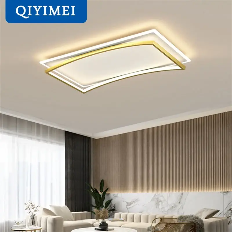 Modern square led ceiling light with dimmable remote control Seulement Aujourd'hui