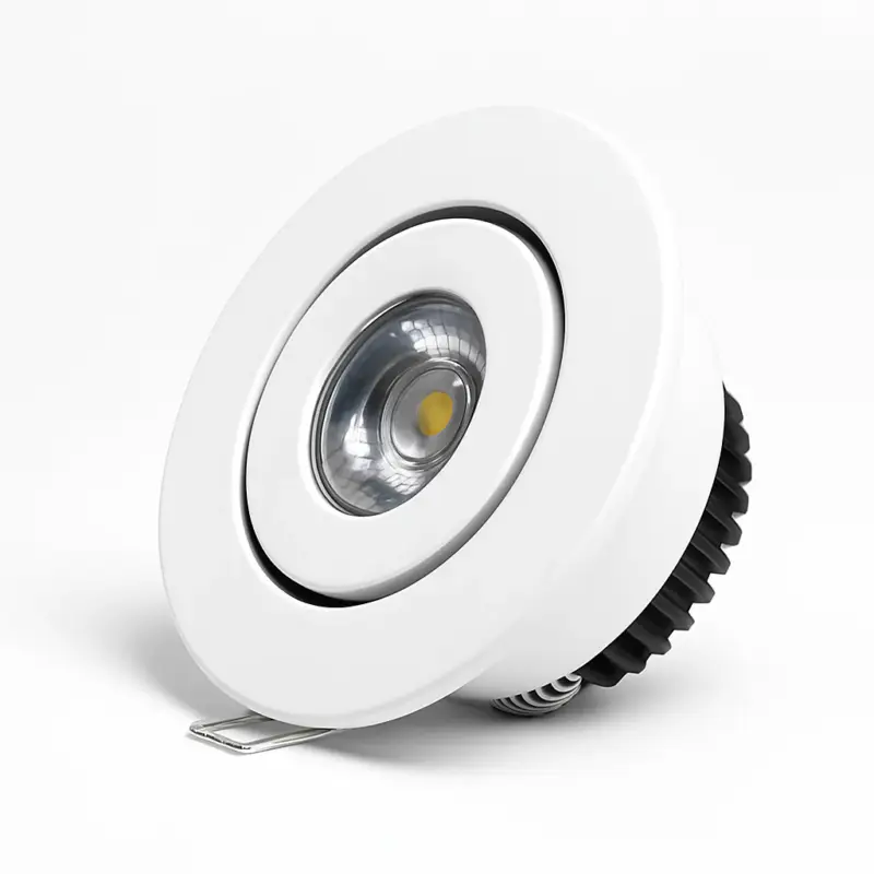 Set of 10 adjustable recessed mini led spotlights Bon Plan