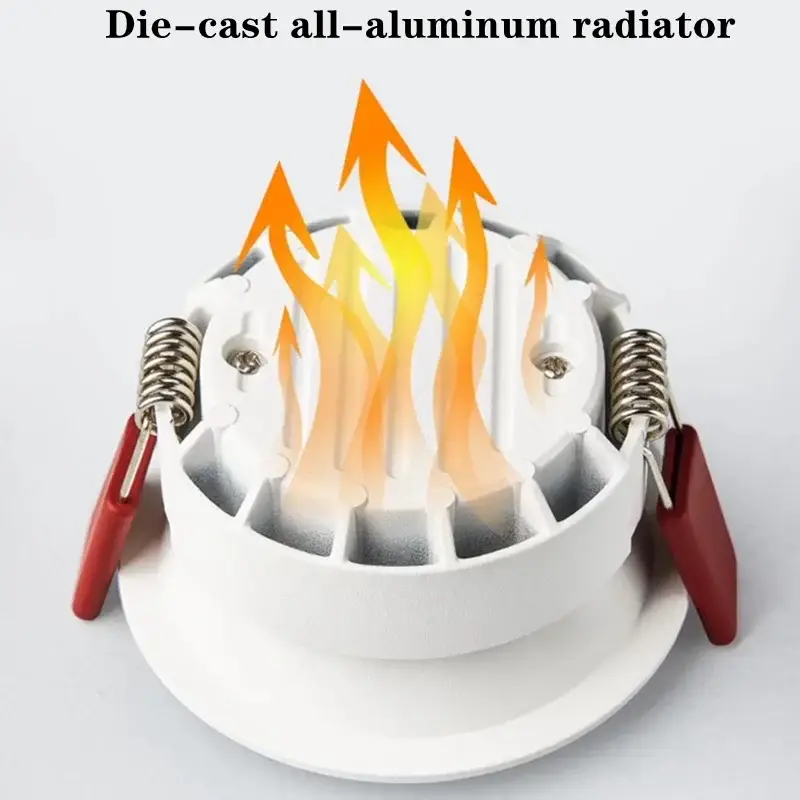 Dimmable anti-glare recessed led downlights with epistar cob chip Haute Qualité
