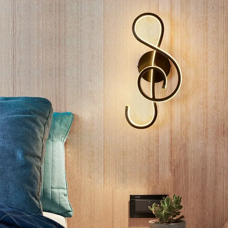 Commander Vite Led wall light in music clef shape