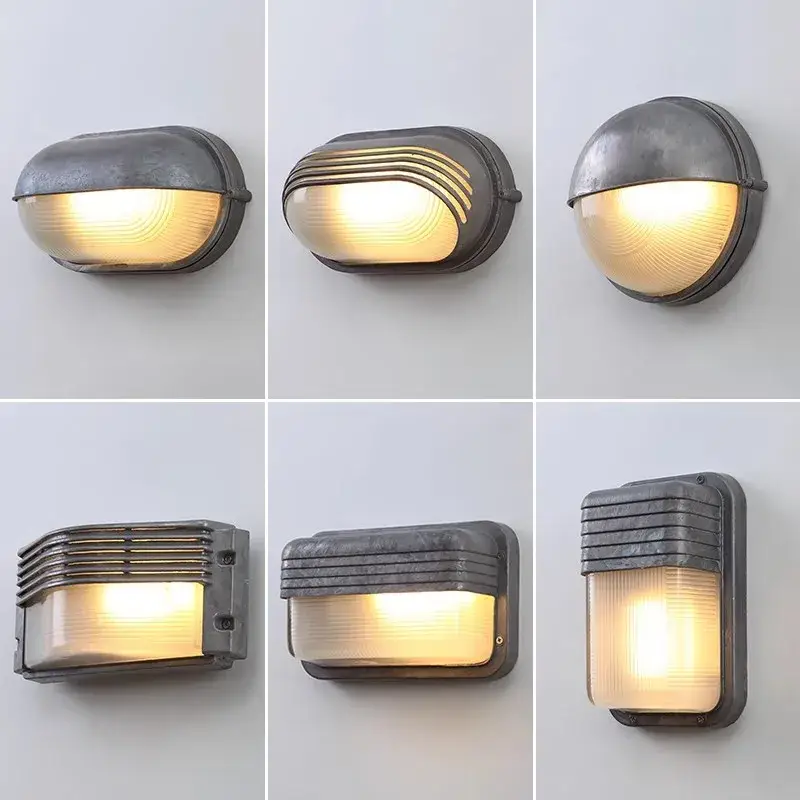 Vintage industrial outdoor wall light for café bar pub Satisfait Ou Remboursé