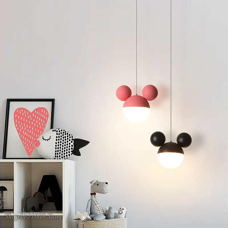 Mickey led pendant lamp for children's eye care Meilleur Choix