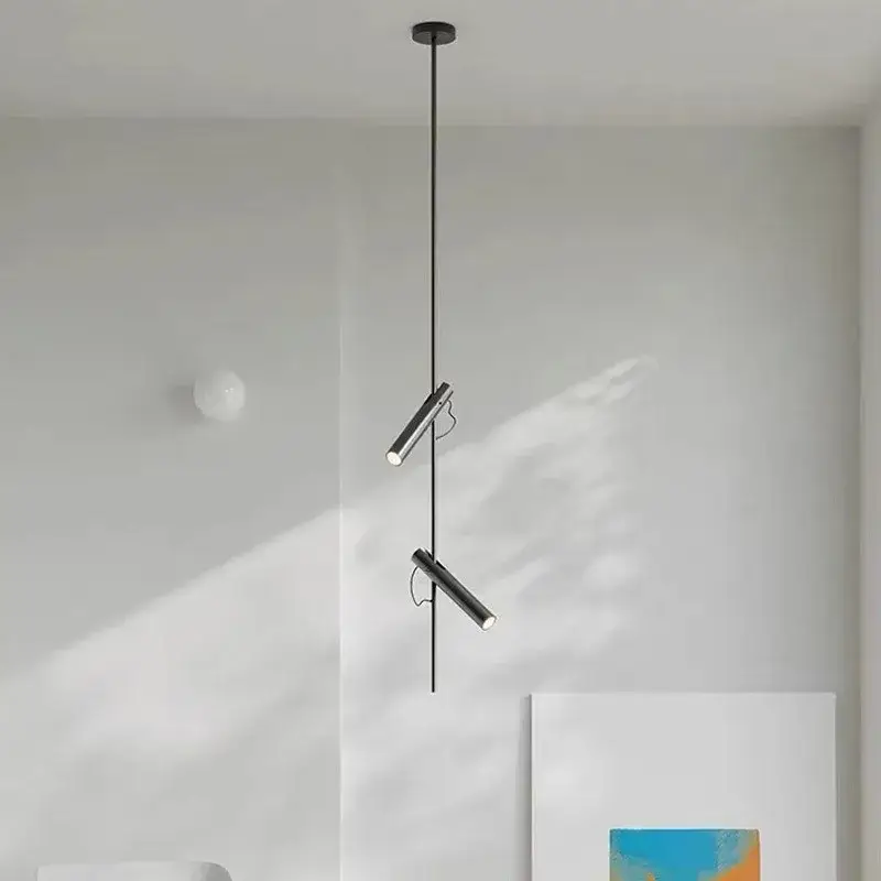 Modern rotatable led pendant light with 1/2/3 heads for indoor use Certifié