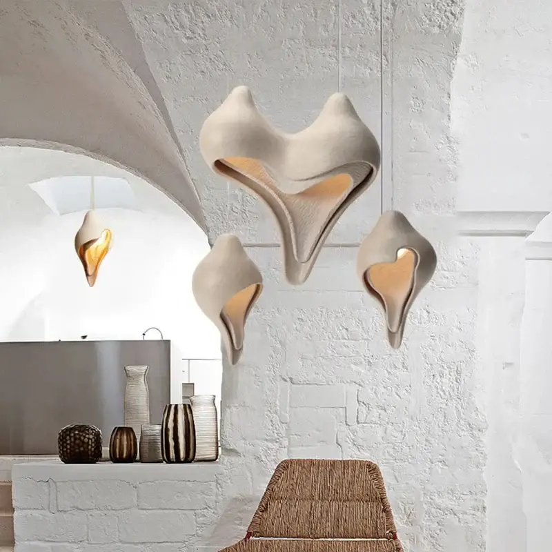 Modern plaster chandelier creative designer conch pendant light Produit De Marque