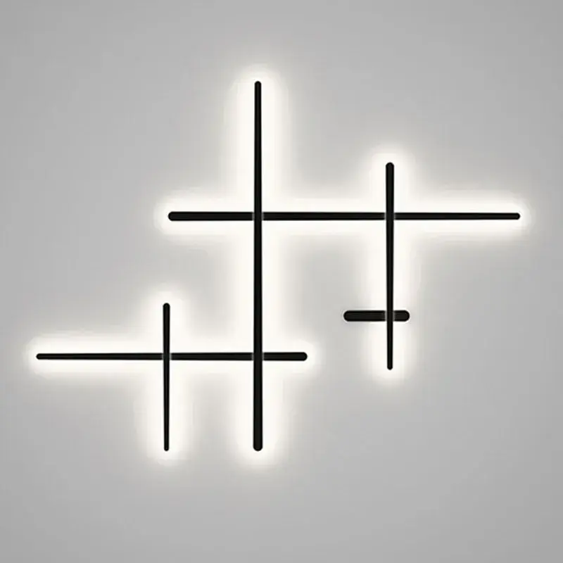 Simple long strip art deco retro-illuminated led wall light Acheter En Ligne