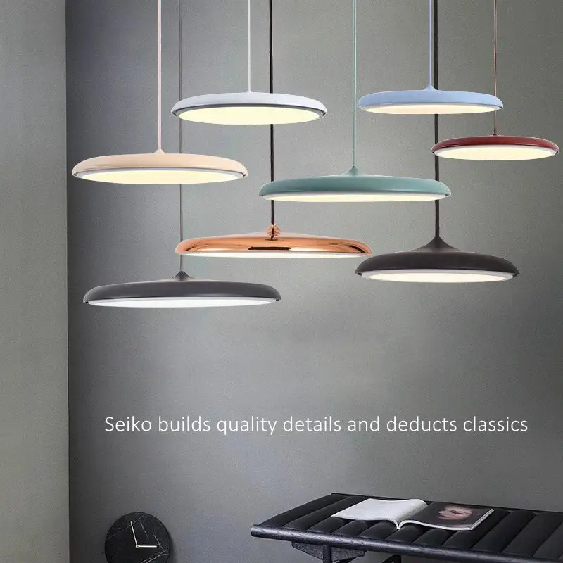 Nordic led pendant lamp with flying saucer design Expédition Rapide