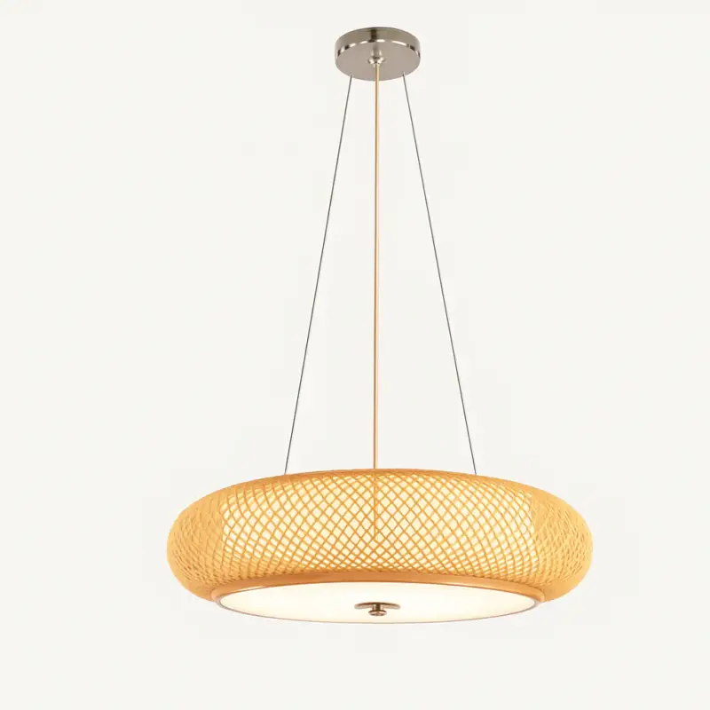 Modern japanese-style bamboo pendant light Paiement Sécurisé