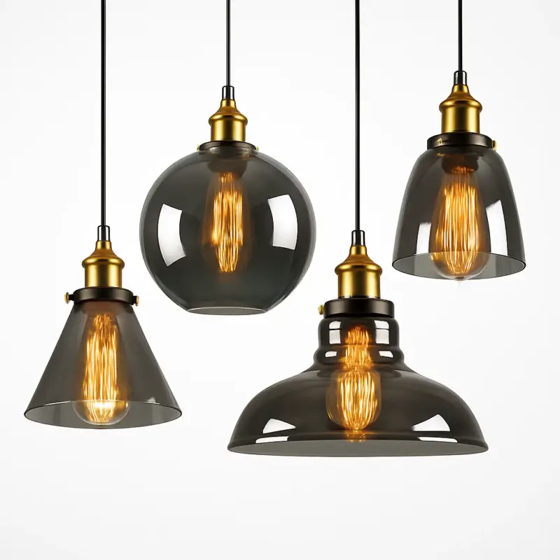 Bon Marché Nordic vintage industrial glass pendant light for bar