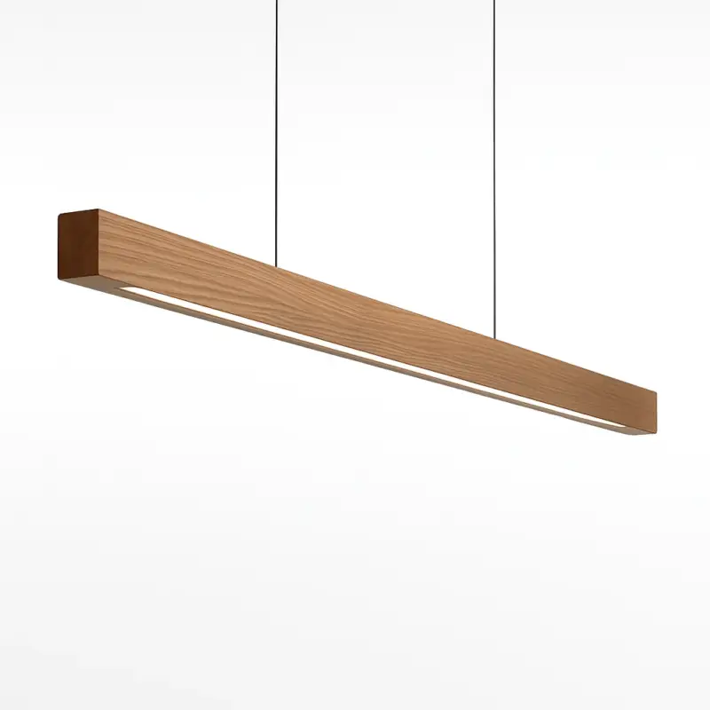 Minimalist nordic wooden pendant light with decorative led Bon Marché