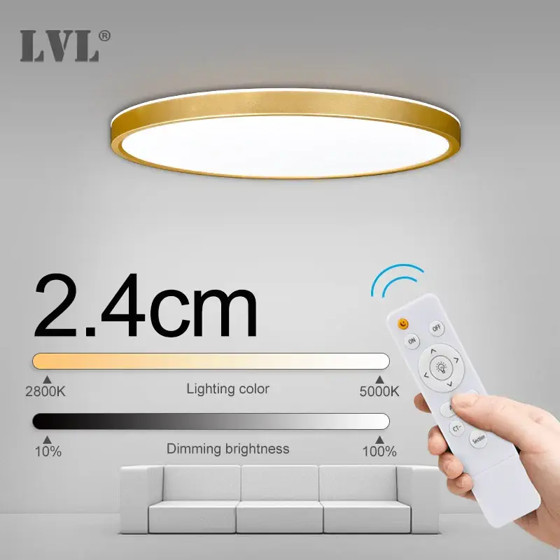 Modern dimmable led ceiling light with remote control Nouveauté