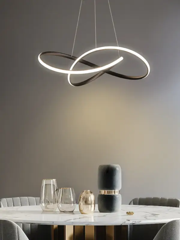 Nordic design dimmable twisted led pendant light Nouvelle Collection