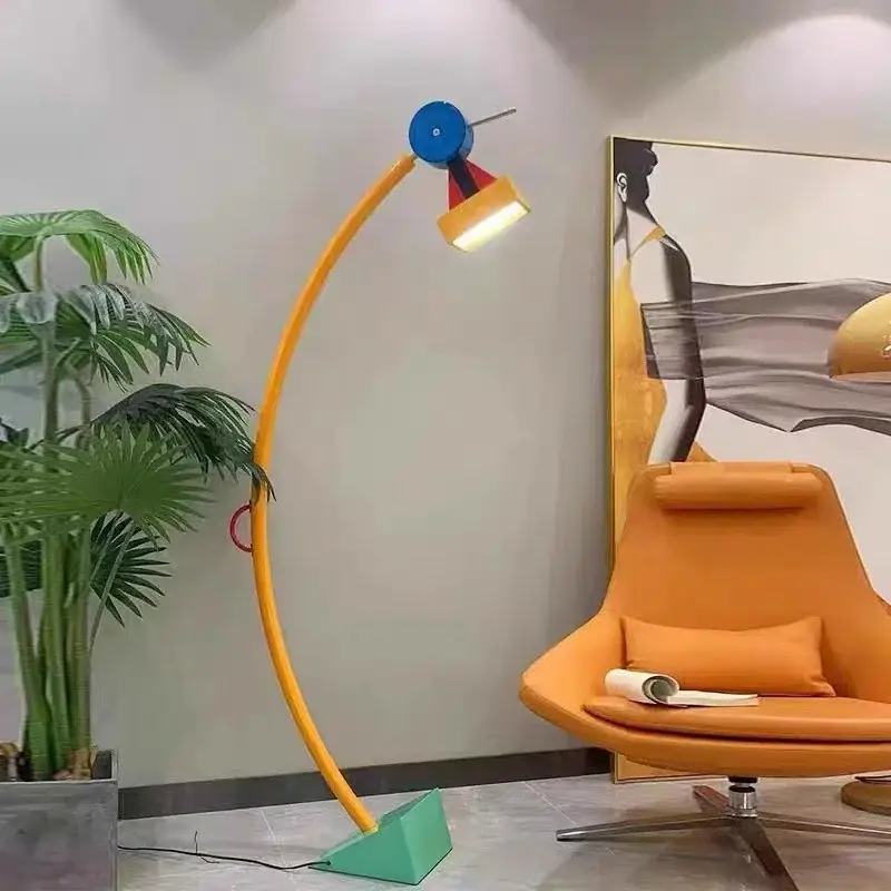 Novel artistic design led floor lamp, creative color building block… Marque