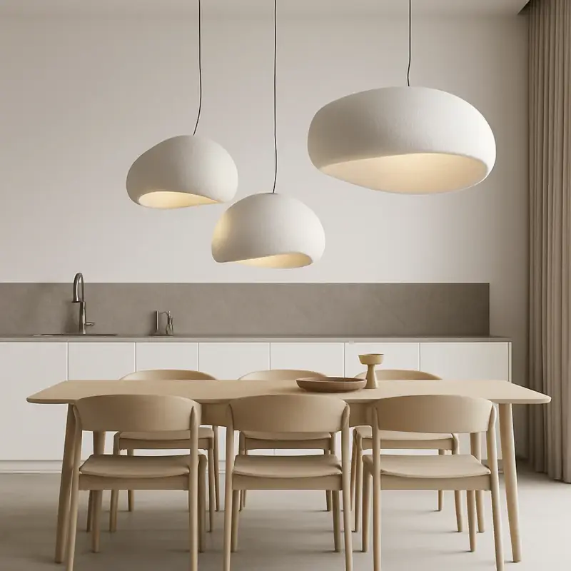 Modern nordic wabi sabi led pendant chandelier loft Livraison Express