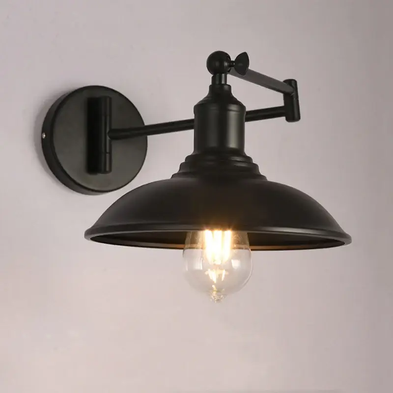 Prix Bas American retro folding arm wall light in antique iron