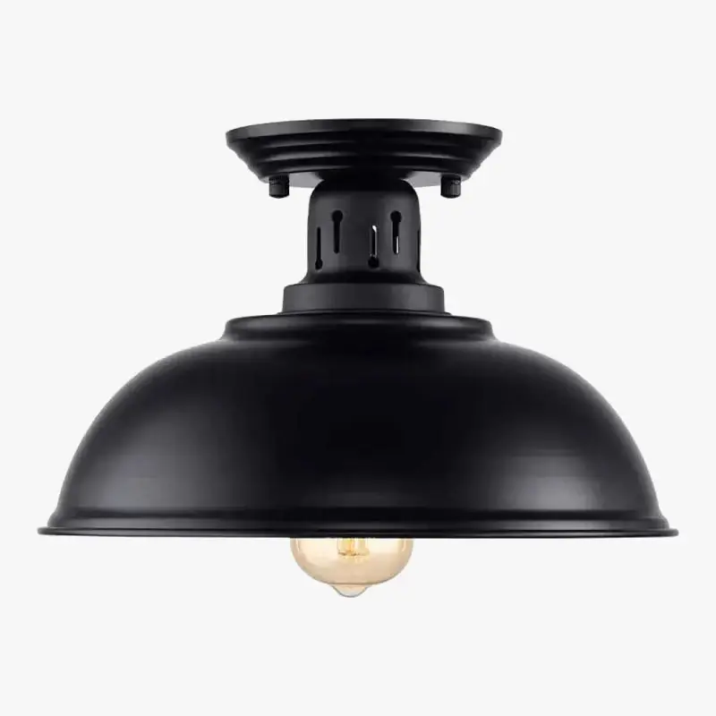 Retro industrial american style ceiling light with iron mesh shade Meilleur Prix