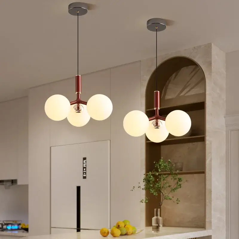 Populaire Nordic glass pendant light with metal