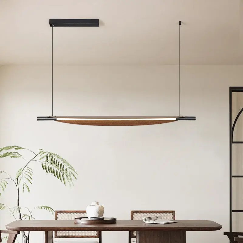 Minimalist metal chandelier with 3 adjustable wires for bar Offre Limitée