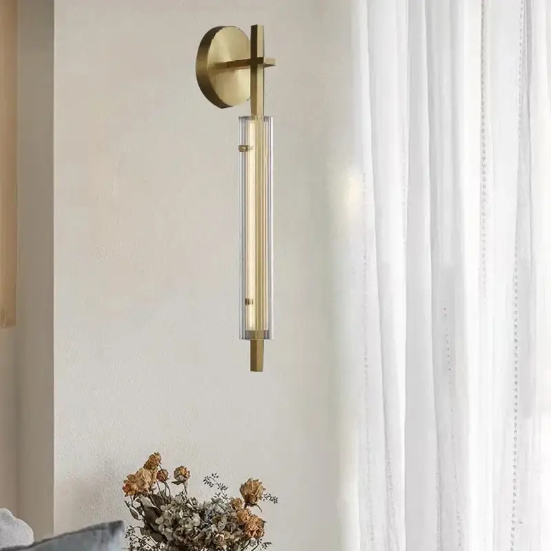 Nouvelle Collection Minimalist copper wall light dimmable new style