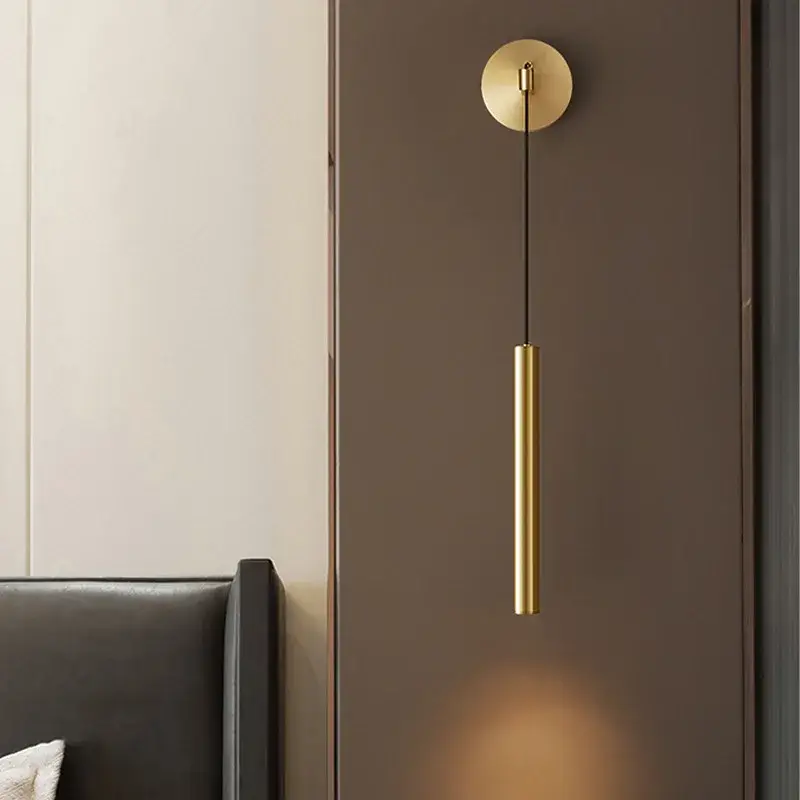 Bon Plan Luxury copper led wall light with adjustable height and warm ambience