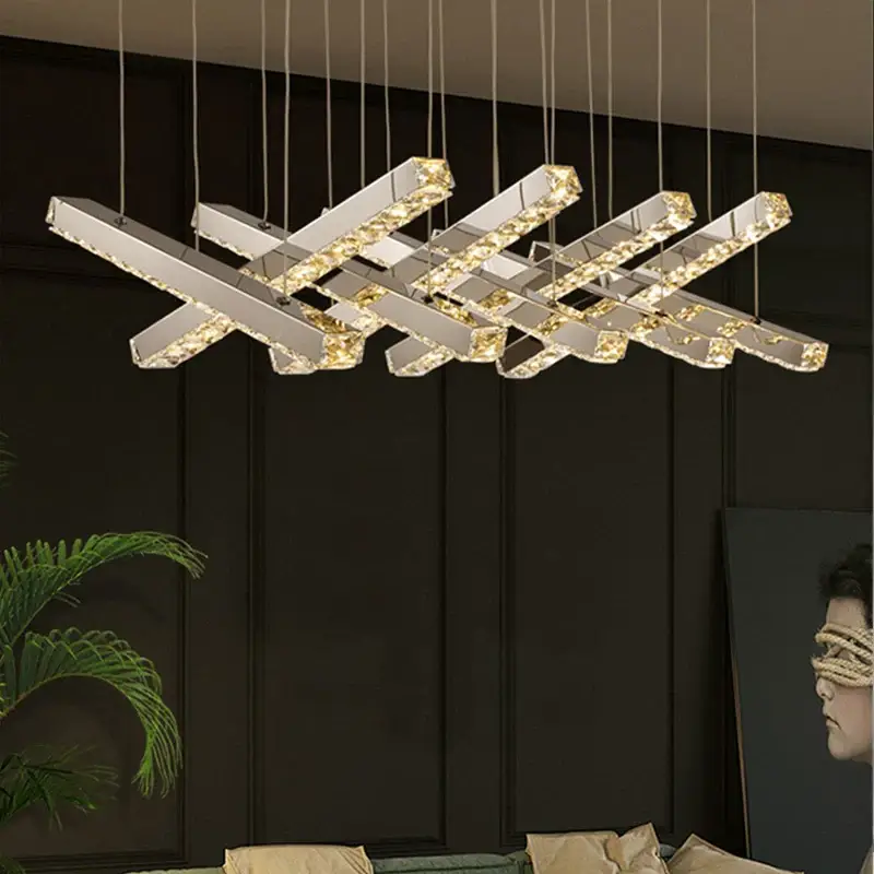 Vente Flash Modern luxury creative led crystal chandelier dining room, living r...