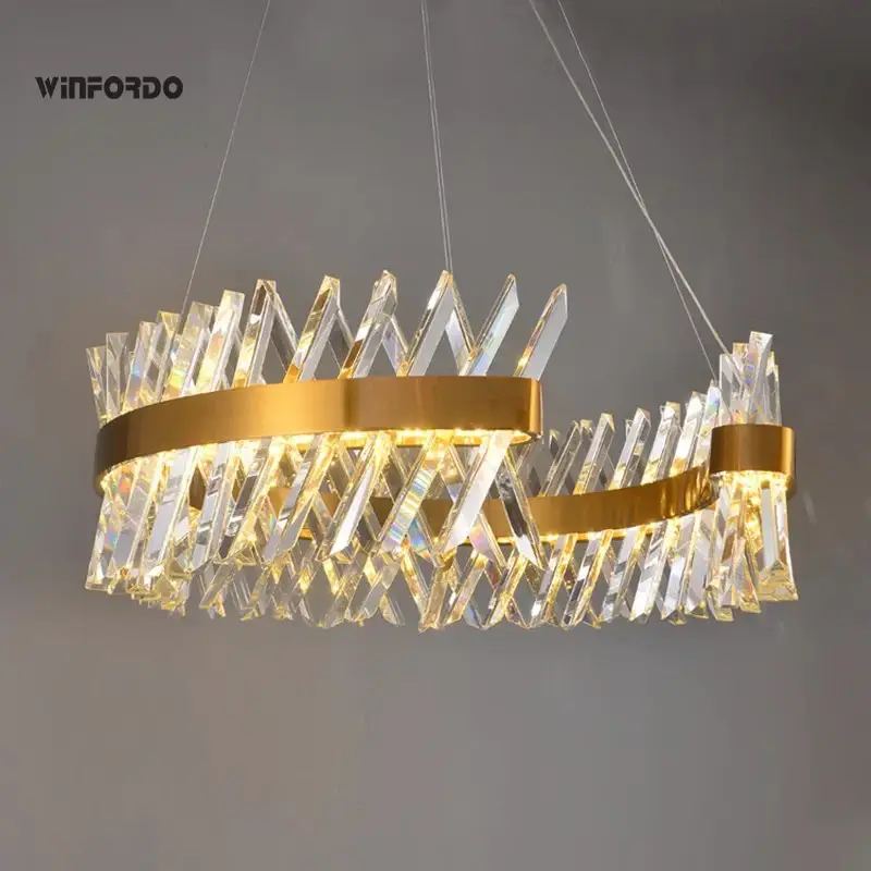 Soldes Winfordo wf-xd009 luxury crystal chandelier indoor lighting