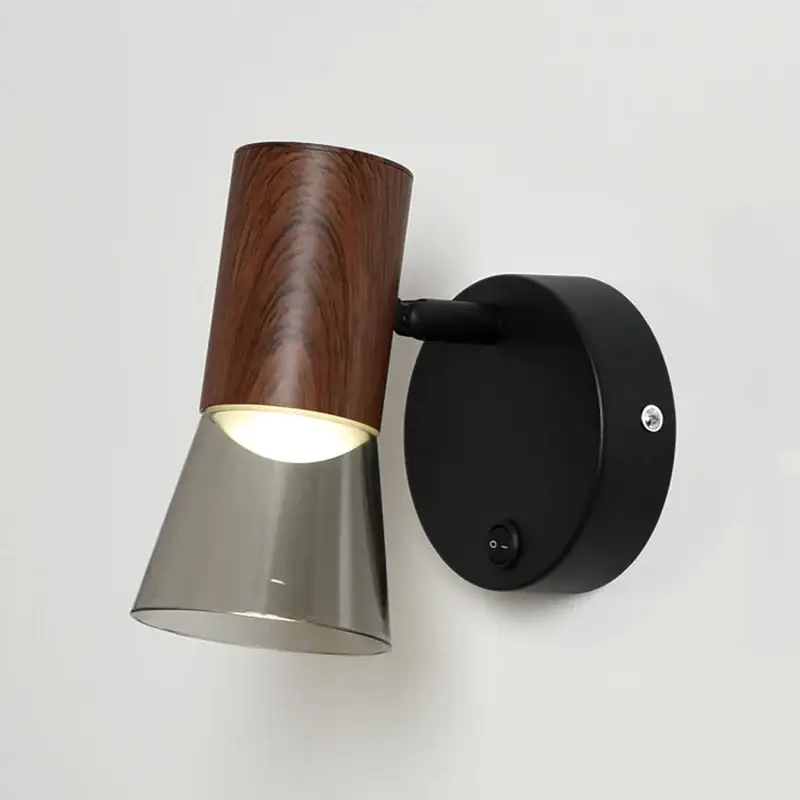 Modern led wall light with switch and bedside lamp Bon Plan