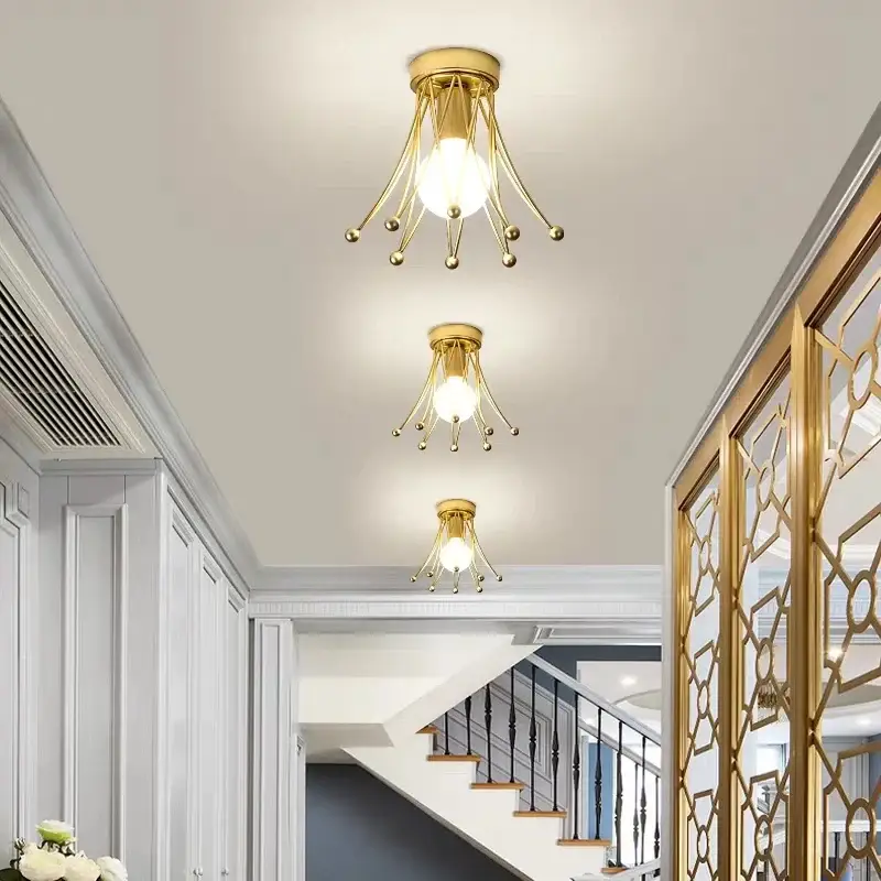 Petit Prix Luxury gold crown surface mount ceiling light