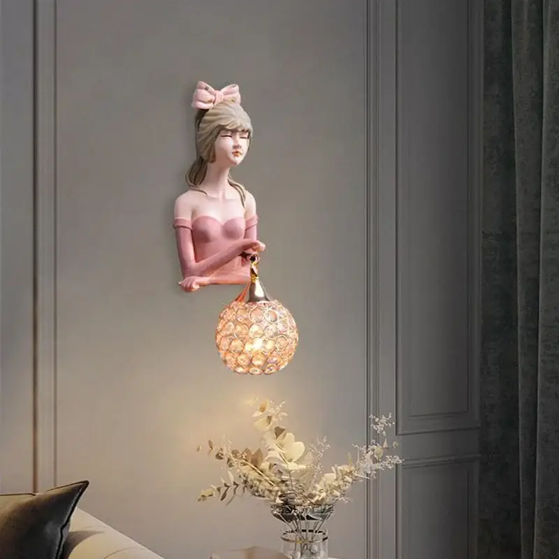 Promotion Saisonnière Modern led resin wall light for girls