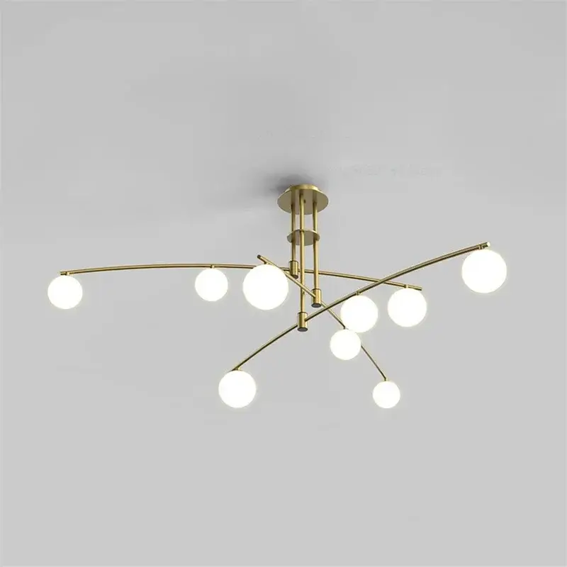 Modern led glass chandelier youlaike for living room and kitchen Soldes