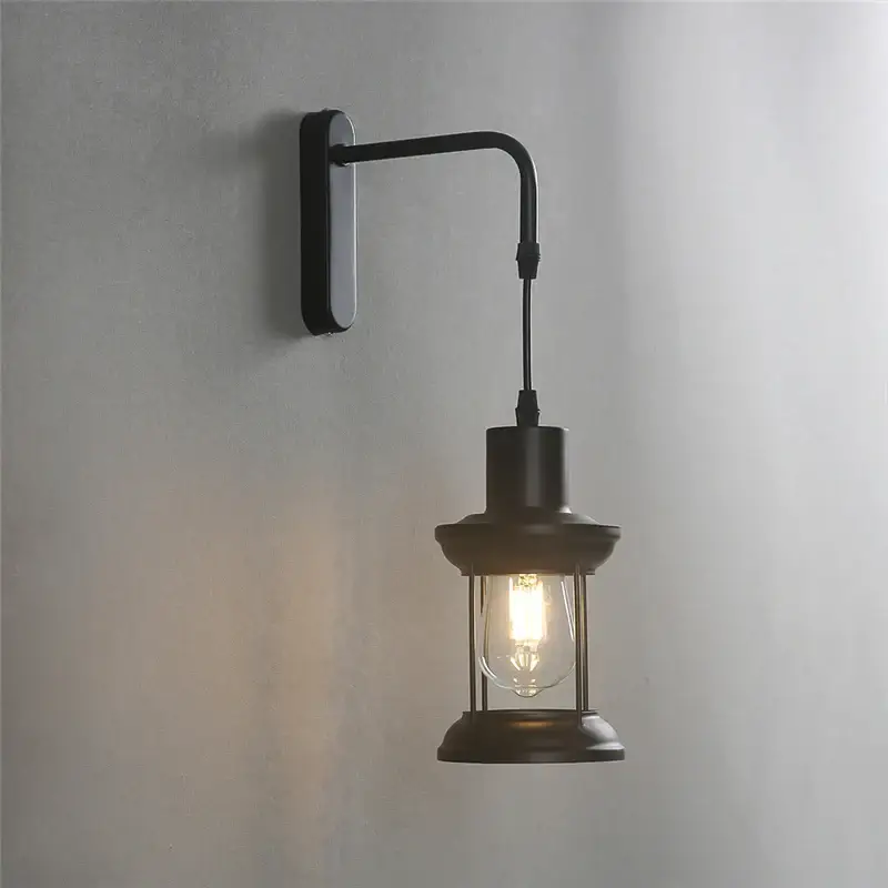 Dernier Modèle Nordic iron art led retro wall light for bar, café and restaurant