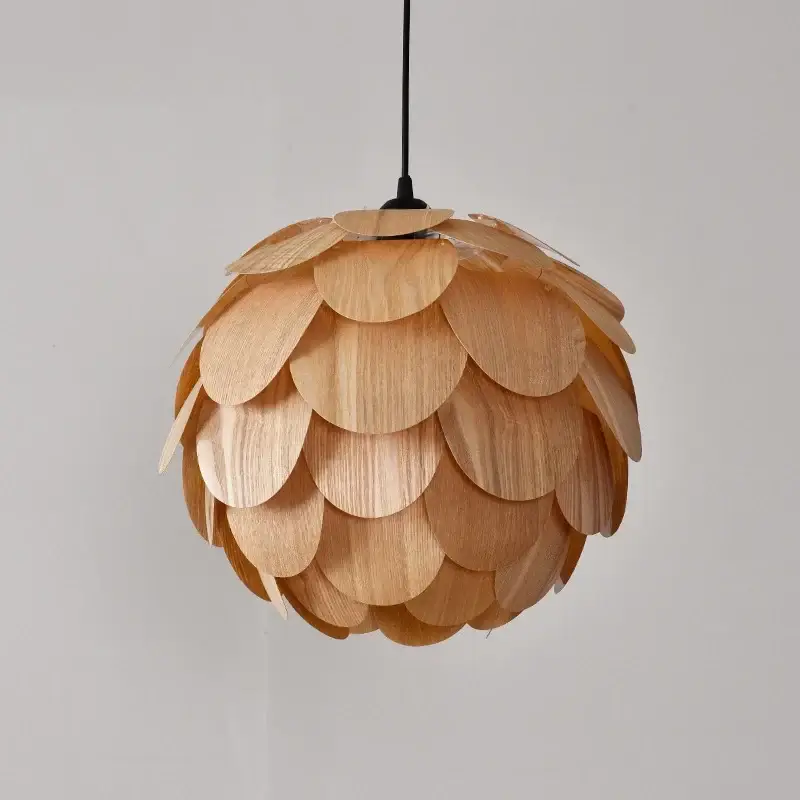 Creative bamboo pine cone chandelier with nordic led lighting Dernier Modèle